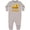 AC-Heather Grey, variant on Inktastic 1st Birthday Construction Truck Cement Mixer Baby Fleece Romper
