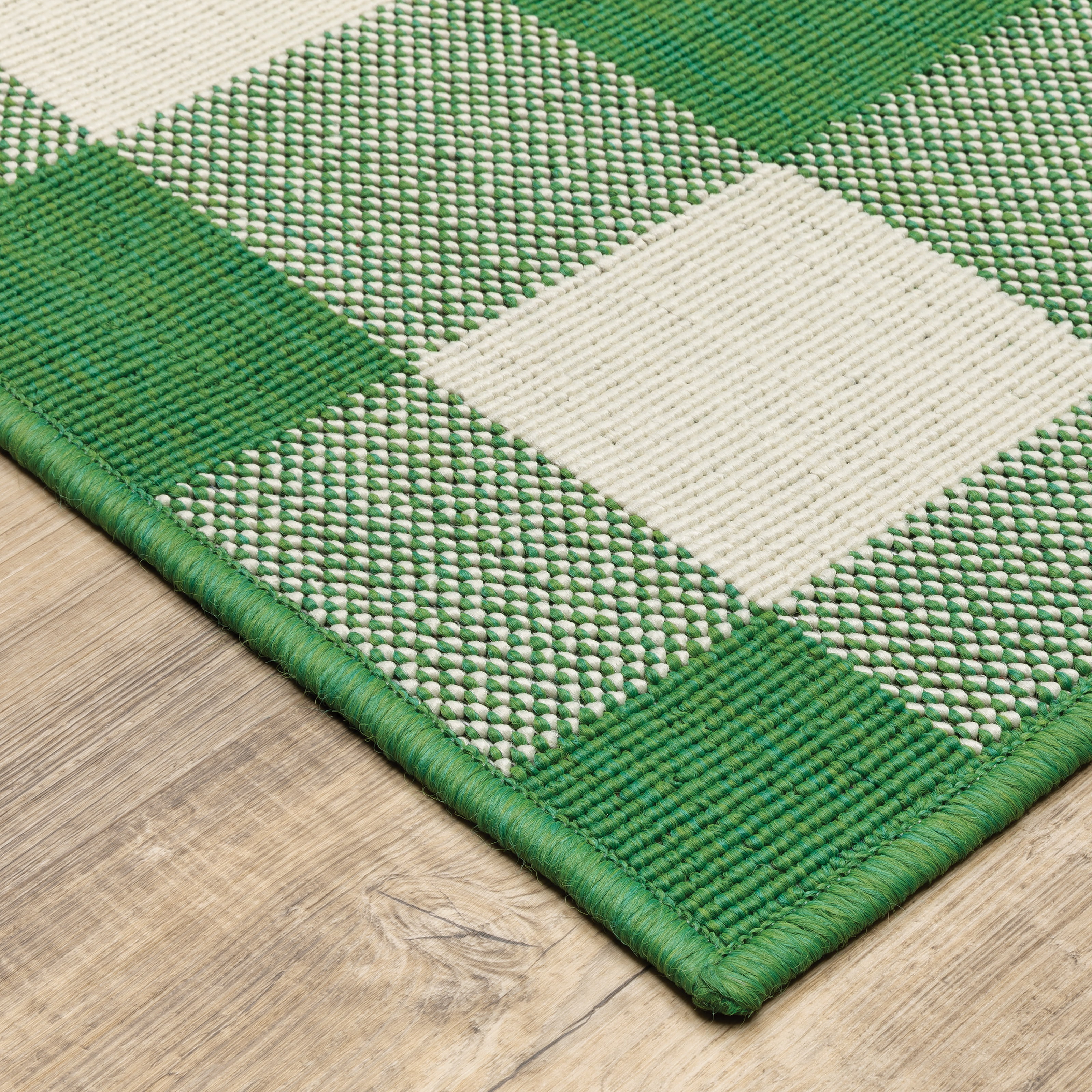 Avalon Home Mackinaw Gingham Check Indoor/Outdoor Area Rug