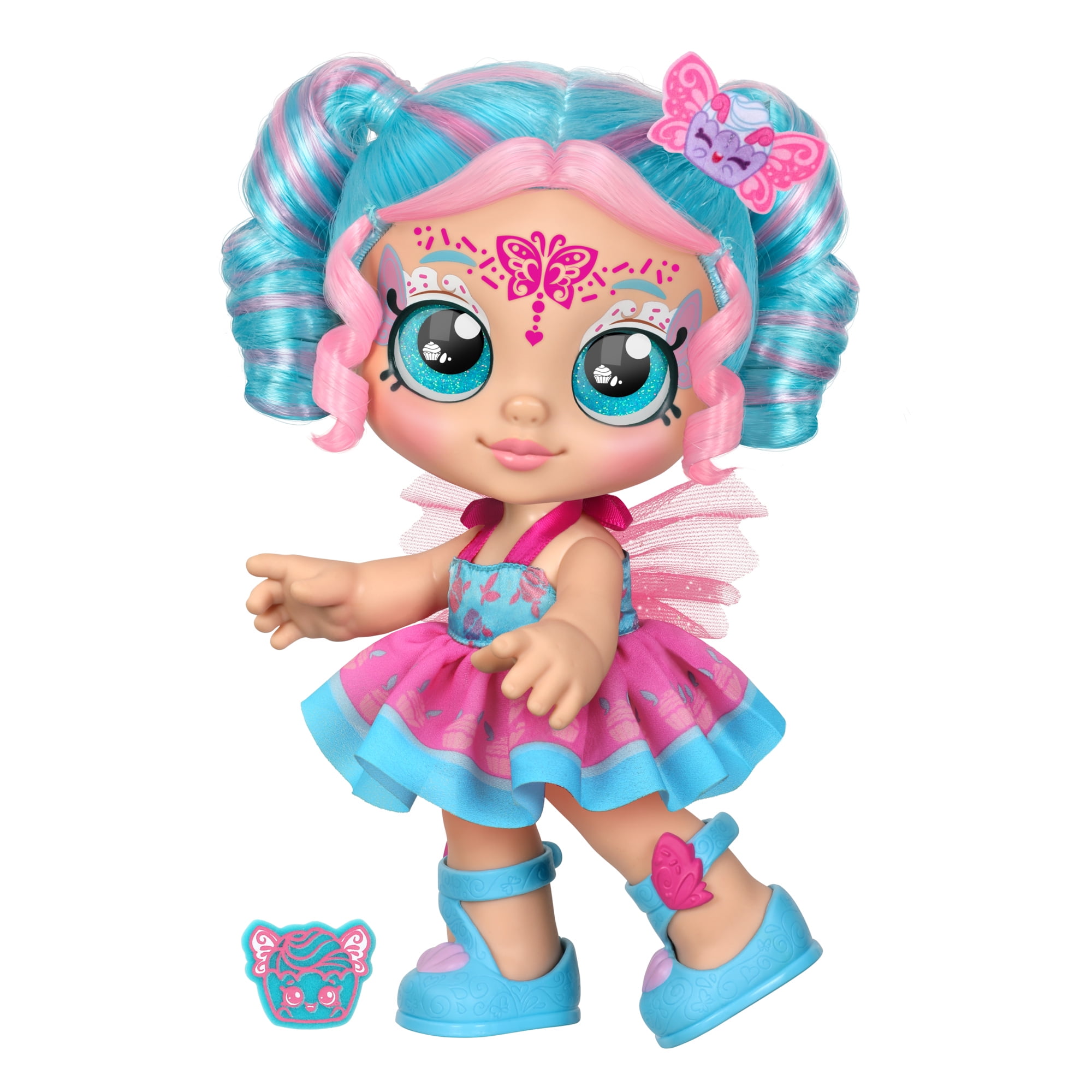 Kindi Kids Dress Up Magic Jessicake Fairy Toddler Doll with Face Paint Reveal, Girls, Ages 3+