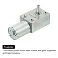 thumbnail image 5 of Uxcell DC 12V 90RPM Worm Geared Motor 6mm D Shaft High Torque Reduction Electric Motor, 5 of 5