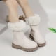 thumbnail image 4 of Zapatos para niñas,Botas de niñas,Botas de equitación de invierno Fleece Faux Cuero Tamaño 13 Niñas, 4 of 7
