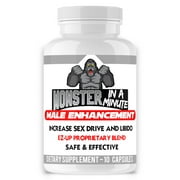 Angry Supplements Monster in a Minute Effective Male Enhancement with EZ-UP Proprietary Blend, Capsules 10ct