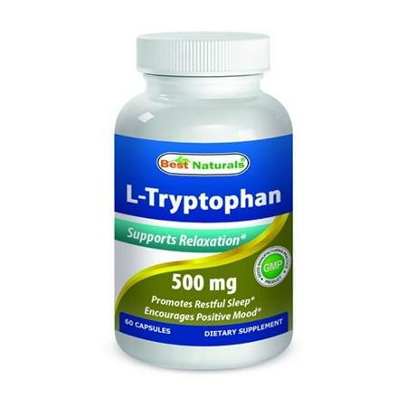 - Best Naturals L-Tryptophan 500 mg 60 Capsules