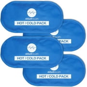AllSett Health Reusable Hot and Cold Gel Ice Packs for Injuries | Hot and Cold Therapy 4 Pack 10.5 in Long x 5 in Wide