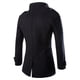 thumbnail image 3 of Ropa De Abrigo Para Hombre Abrigo De Guisante De Invierno Gabardinas De Doble Botonadura Negro L Likrtyny Caballero, 3 of 6