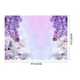 thumbnail image 2 of EREHome Polyester Fabric Photo Background 7x5ft Purple Flowers Photography Backdrop Props For Studio Room Mural, 2 of 2