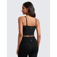 thumbnail image 2 of Top deportivo Butterluxe Cami Crop con escote cuadrado negro XS, 2 of 6