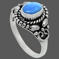 thumbnail image 2 of Sleeping Beauty Turquoise - USA 925 Sterling Silver Ring s.7 Jewelry R-1286 SDR248246, 2 of 5