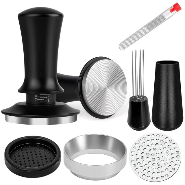 Set de accesorios para espresso HengyDa Coffee Tamper de 51 mm con herramienta WDT