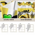 thumbnail image 5 of Swag Valance Curtains for Windows, Flower Gnomes Light Filtering Kitchen Curtains with Rod Pocket, Yellow Botanical Floral Striped Star Bee Window Treatment Valances for Living Room, 36x36 - 2 PCS, 5 of 9