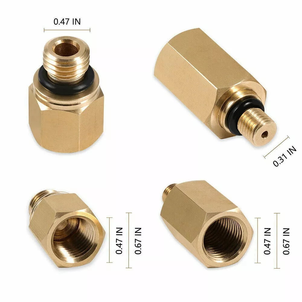 3PC Oil Rail Adapter Leak Pump IPR Valve Air Test Fitting Tool Kit Fit Ford 6.0L