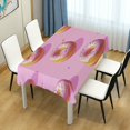 thumbnail image 4 of Yayeee Tablecloths 60" x 90" Rectangle Wrinkle Resistant Party Table Cover, Cartoon Doughnuts, 4 of 8