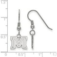 thumbnail image 2 of Sterling Silver S. Rh-P Logoart Montana State University Xs Dangle Earrings (29 X 12) Made In United States ss019mtu, 2 of 5
