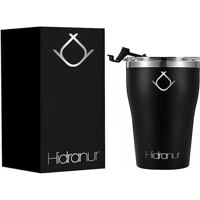 Termo de Acero Inoxidable Hidranur 12 Oz Negro