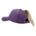 thumbnail image 4 of Women Ponytail Baseball Cap Messy Bun Hat Adjustable Sun Visor Hat Breathable Mesh Sports Cap Unisex Outdoor Sun Protection Cap, 4 of 5
