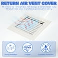 thumbnail image 4 of Uxcell Plastic Ventilation Grille, Adjustable Outlet Air Vent Removable Vent Filter Grilles with Built-in Mesh Screen 12x12 Inch, 4 of 7