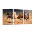 thumbnail image 1 of Cuadro Decorativo Tríptico Vertical Caballos Desierto Canvas Revolution Set De 3 Cuadros 25x38 cm, 1 of 5