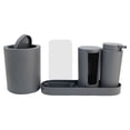 thumbnail image 1 of Kit de Baño Ambient 21 para el Cuidado de la Piel Colección Serene Set Completo de Plástico 4 Piezas Gris Plomo, 1 of 8