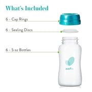 Evenflo Advanced Breast Milk Collection Bottles 5 Ounce, 6 Count