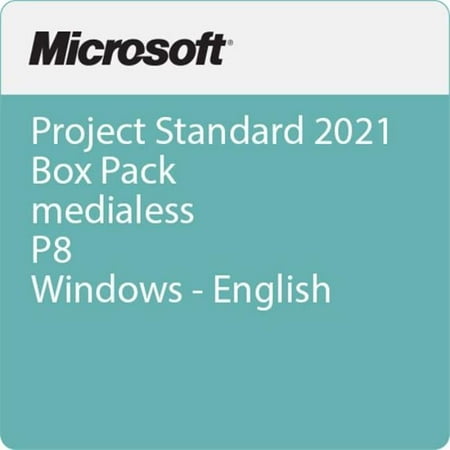 Microsoft Project Standard 2021 Window English P8 Medialess 1 License