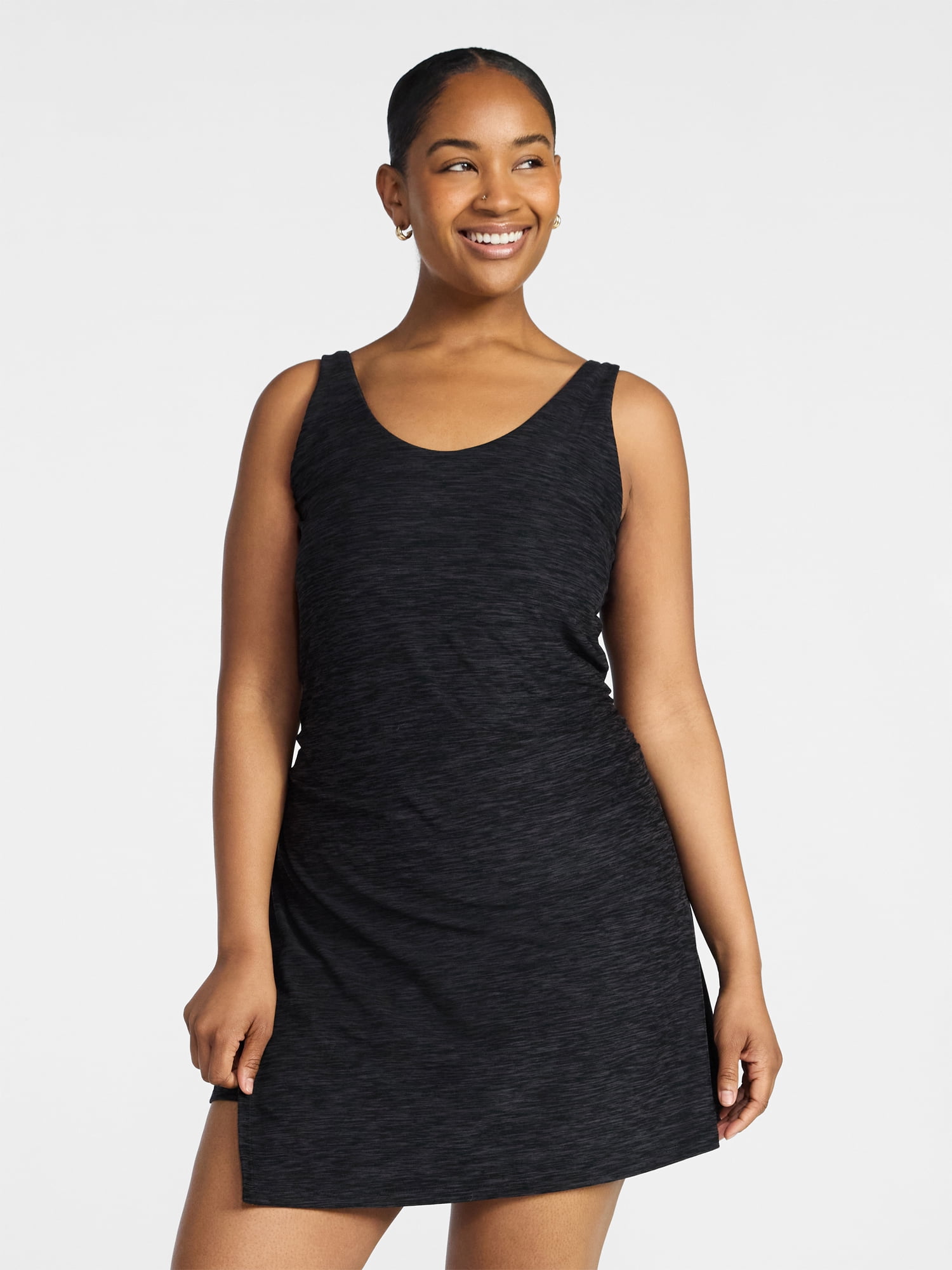 Athletic Works Women's and Women's Plus ButterCore Wrap Dress, Sizes XS-4X