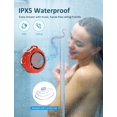 thumbnail image 2 of Altavoz Bluetooth impermeable para exteriores, mini altavoz inalámbrico portátil para ducha con subwoofer, graves mejorados, micrófono incorporado para deportes, piscina, playa, senderismo, camping, 2 of 6