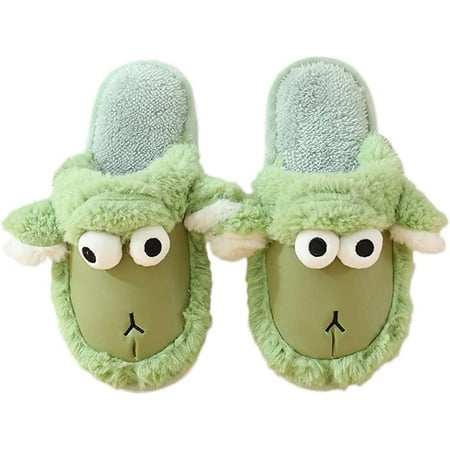 

CoCopeaunt Womens Cute Animal Slippers Cartoon Sheep Memory Foam Indoor House Slippers Thanksgiving Christmas Shoes