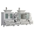 thumbnail image 3 of Vanity Art 72" Double Sink Bathroom Vanity Set with Engineered Marble Top and Free Mirrors, 3 of 5