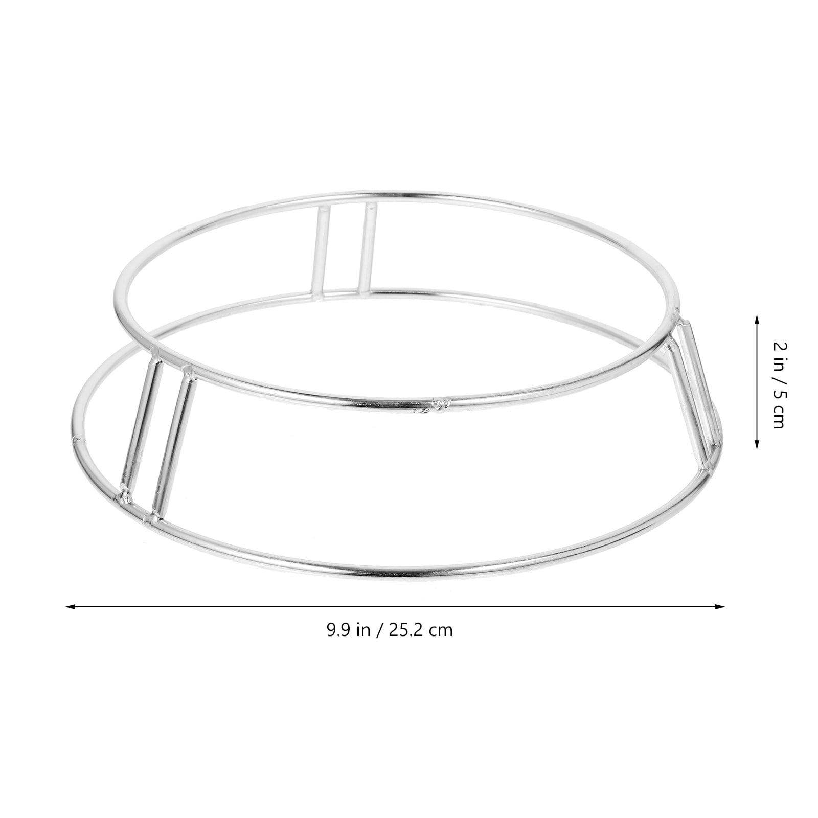HOMEMAXS 2pcs Stainless Steel Wok Holder Wok Rack Camping Stove Wok Stand Pot Support Stand