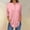 Pink, variant on Button Down Shirts 3/4 Length Sleeve Womens Tops Womens Tops 2025 Spring Neck Casual Print Tunic T Shirts Three Quarter Length Womens Tops V Neck T Shirts Loose Fitting Tops Women Blouses Blue L