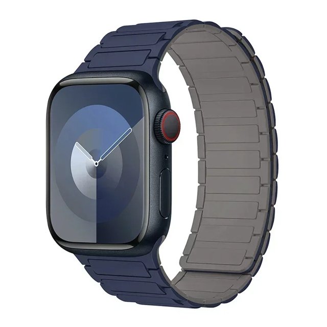 Bucle magnético para Apple Watch, bandas de silicona de 44mm, 40mm, 49mm, 45mm, 41mm y 38mm, pulsera para Series iWatch 9, 8, 7, 6, 5, 4, 3, Se ultra 2