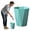 F, variant on Small Trash Can, Bathrooms Wastebasket, Plastic Trash Bin Garbage Container Rubbish Can Paper Basket Office OrganizerOffices, (Black)