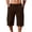 Brown, variant on Havenre Mens Gym Capri Shorts Drawstring Elastic Waist Baggy Long Athletic Shorts Lightweight Below Knee Exercise Sweatshorts with Pockets Blue M