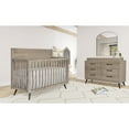 thumbnail image 3 of Evolur Stilnovo Mid Century 4-in-1 Convertible Crib, Windsor Oak Grey, 3 of 9
