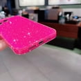 thumbnail image 6 of Compatible with iPhone 12 Pro Max Case 6.7 inch, Cute Neon Bright Color,Glitter Bling Thin Slim Shockproof Silicone Sparkly Case, Soft TPU Phone Case for Women Girl-Hot Pink, 6 of 6
