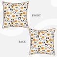 thumbnail image 3 of KLL Dog Faces Decorative Throw Pillow Covers Velvet Soft for Couch Sofa Bedroom Living Room Outdoor - 20"x20", 3 of 8