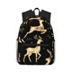 thumbnail image 1 of Disketp Christmas Gold Deers Mochila Ligera Clásica con Múltiples Bolsillos, Mochila Casual para Hombre y Mujer, Ideal para Escuela, Trabajo y Viajes, 1 of 6