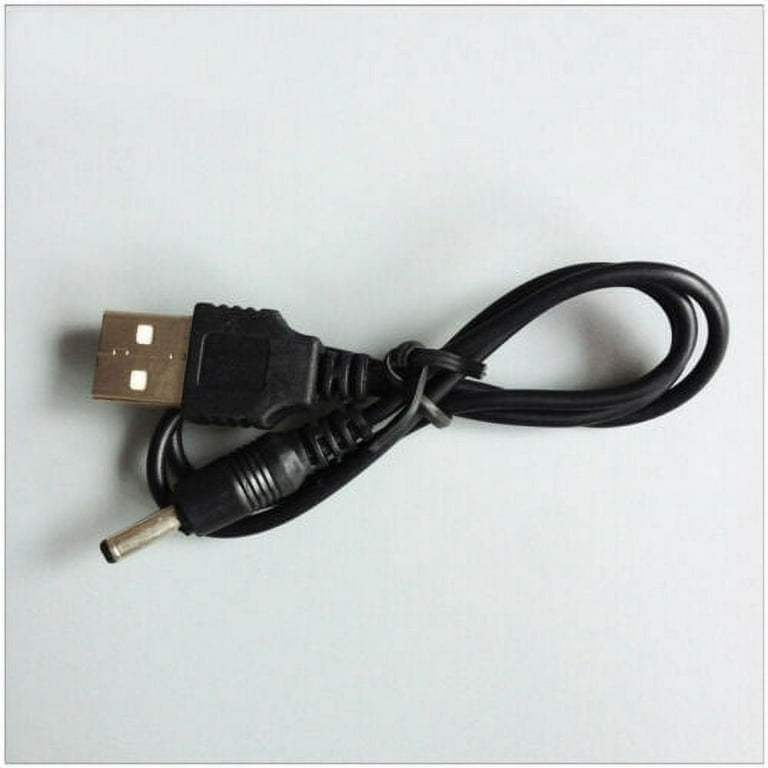 Black 1 in 2 out DC power plug USB A to dual double 2 DC 3.5 mm x 1.35 mm  3.5x1.35mm Barrel Jack male charging Power Cable 1m 2A - AliExpress