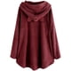 thumbnail image 4 of Vestido largo con capucha para mujer, bonito patrón de invierno con orejas de gato, forro polar borroso con capucha, vestido de manta, Tops de felpa para chicas adolescentes Pompotops gfhjh14142, 4 of 4