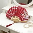 thumbnail image 6 of Wzzjkit Folding Hand Fan With Colorful Classical Style Folding Fan for Party Dancing Wedding and Home Decoration, 6 of 6