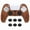 Signal Brown, variant on PlayVital 3D Studded Edition Anti-Slip Silicone Cover Skin for ps5 Controller, Soft Rubber Case Protector for ps5 Wireless Controller with Thumb Grip Caps - Pink & White