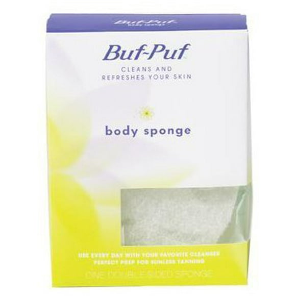 Buf Puf Body Sponge, Dermatologist Developed, Cleanses Skin of Dirt and Excess Oil, Reusable, Exfoliating, 1 Count