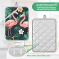 thumbnail image 6 of Yayeee Pot Holders Kitchen Heat Resistant with Pocket 7"x9.8" Cotton Oven Cooking Hot Pads, Flamingo Leaves Pattern, 6 of 7
