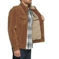 thumbnail image 3 of Men's Levi's® Faux Suede Aviator Bomber Jacket with Sherpa Color: Cognac Size: L, 3 of 4
