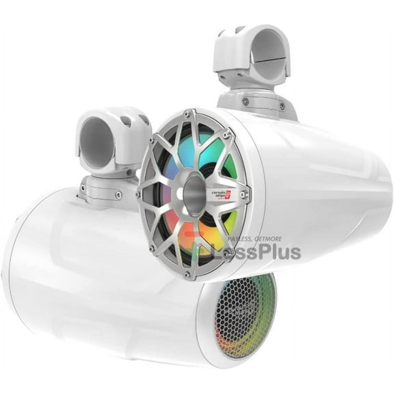 8" 2-Way RPM Stroker Long Pod Speaker System (Pair) - White - SL8F4W