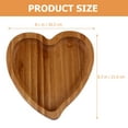 thumbnail image 5 of RUNROTOO Wood Plate for Women and Men 2Pcs 8.3X7.9X0.8In, 5 of 6