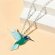 thumbnail image 5 of Collar Colgante Pájaro Azul Collar de Animales Collar Colibrí Colorido Colgante Colgante Colibrí para Mujer Esposa Novia Mamá, 5 of 8