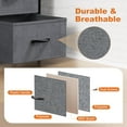 thumbnail image 4 of edx 6 Drawer Fabric Dresser for Bedroom, Chest of Drawer Organizer Storage Cabinet for Closet, Entryway, Grey, 4 of 8