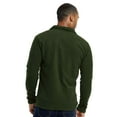 thumbnail image 4 of Men's Full-Zip Polar Fleece Jacket, Dark Green XL, 1 Count, 1 Pack, 4 of 7