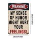 thumbnail image 4 of Placa Metal Vintage Pintura Hierro Rectangular Advertencia Arte Pared Del 20x30cm, 4 of 9